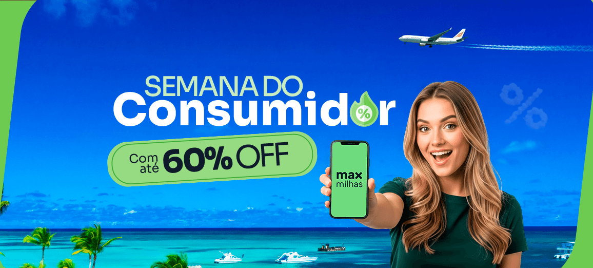 Semana do Consumidor: Passagem com até 60% OFF